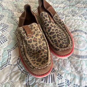 Kids Leopard Print Slip-On Shoes